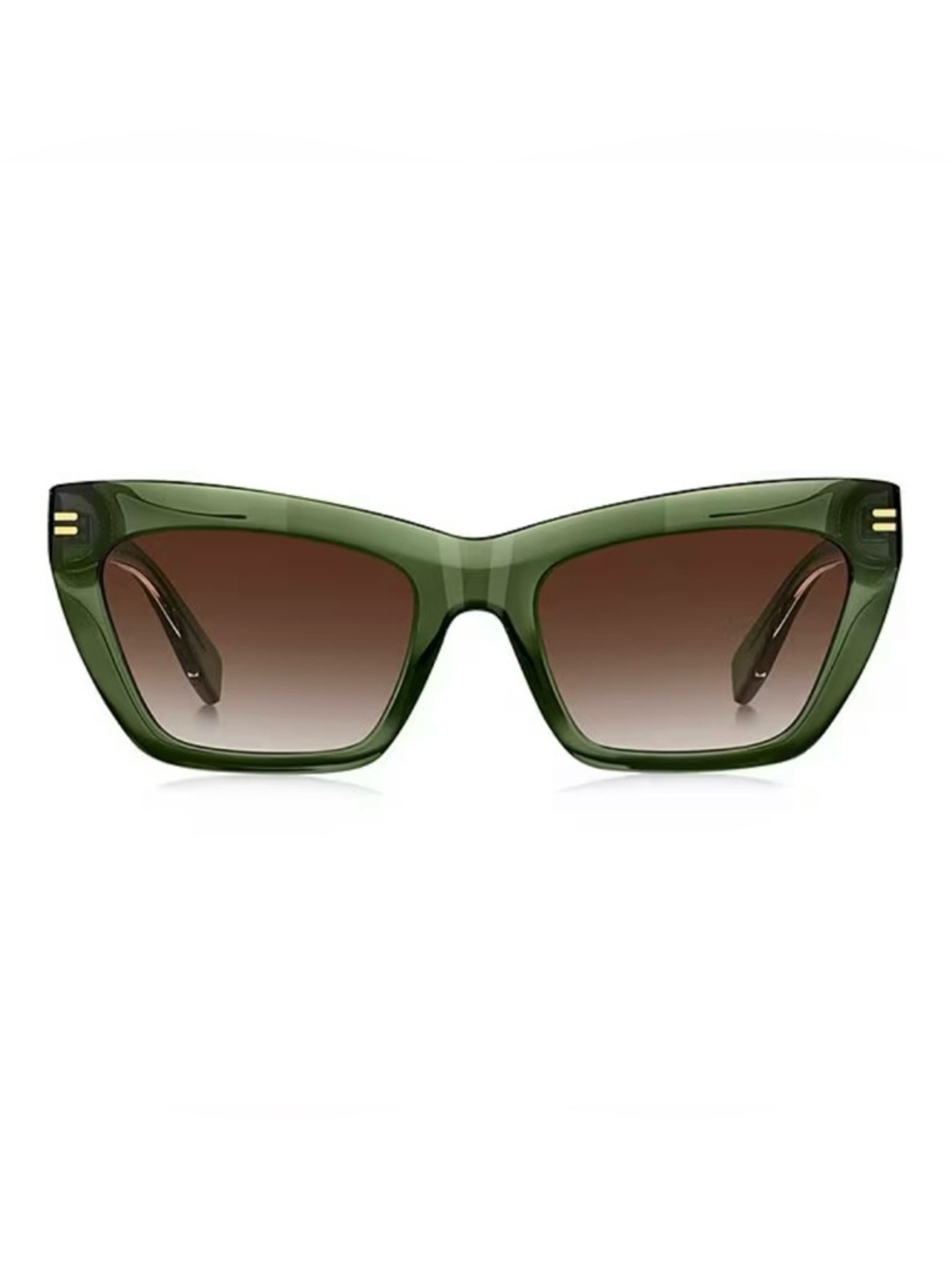Marc Jacobs 1112/S 54mm Rectangle Sunglasses in Transparent Green with Hard Case